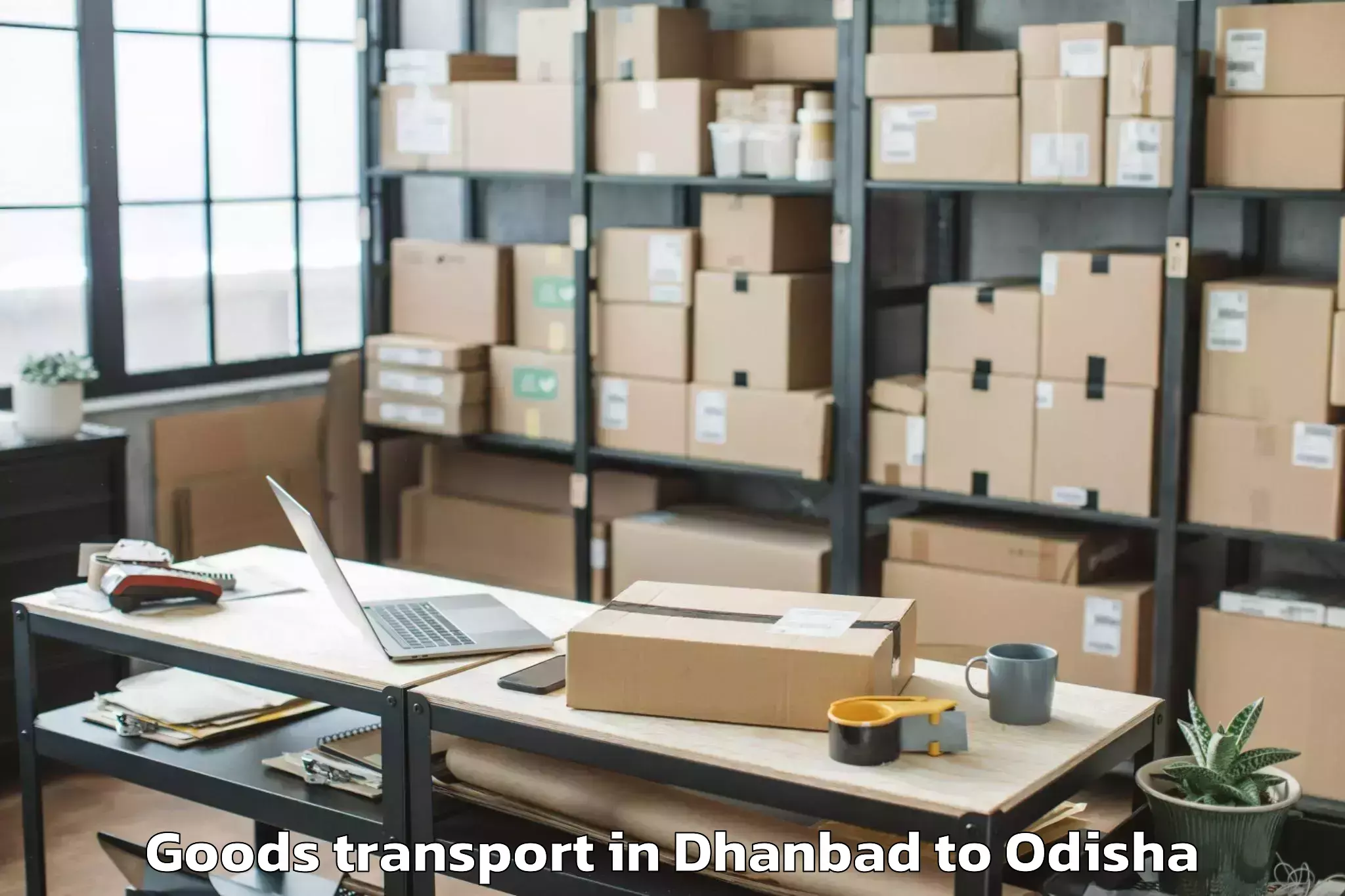 Book Dhanbad to Pipili Goods Transport